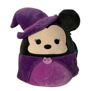 NWT. SQUISHMALLOWS Minnie Mouse Halloween Witch Plush